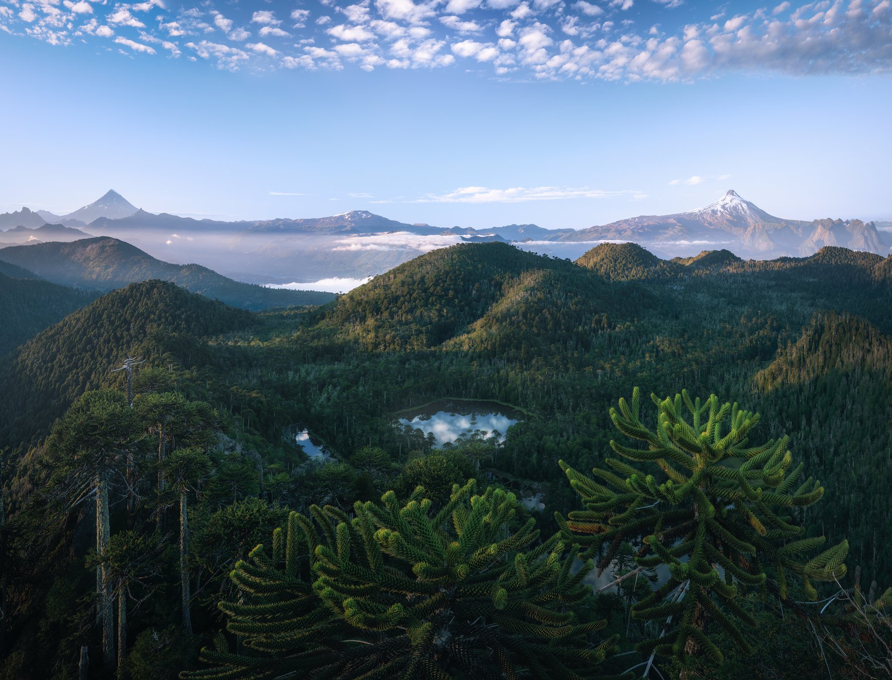 Vista de Volcanes — Pucón, Araucanía