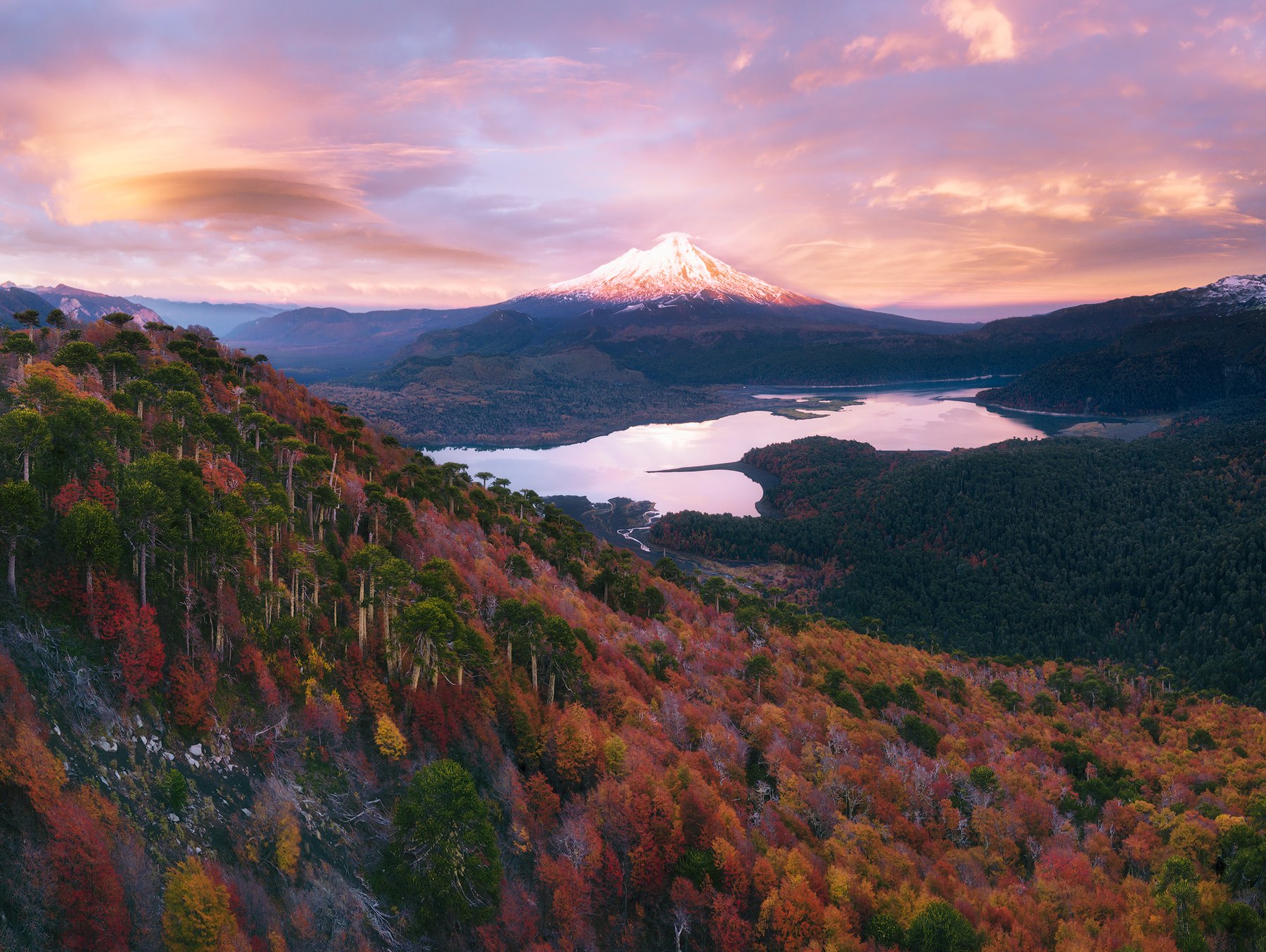 amanecer del Llaima copia