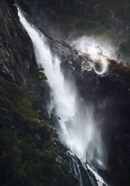 Vertical shower — Patagonian Fjords, Chile