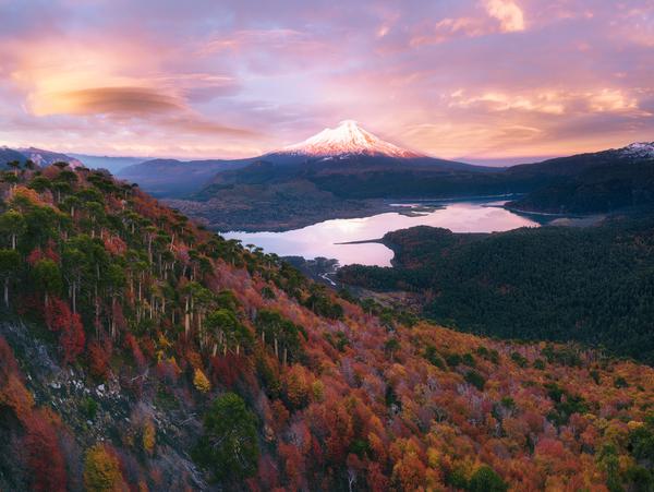 Amanecer del Llaima — PN Conguillío, Araucanía
